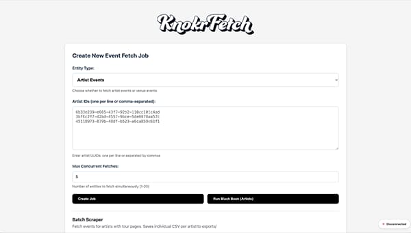 Knokr Fetch platform preview