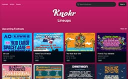 Knokr Lineups platform preview